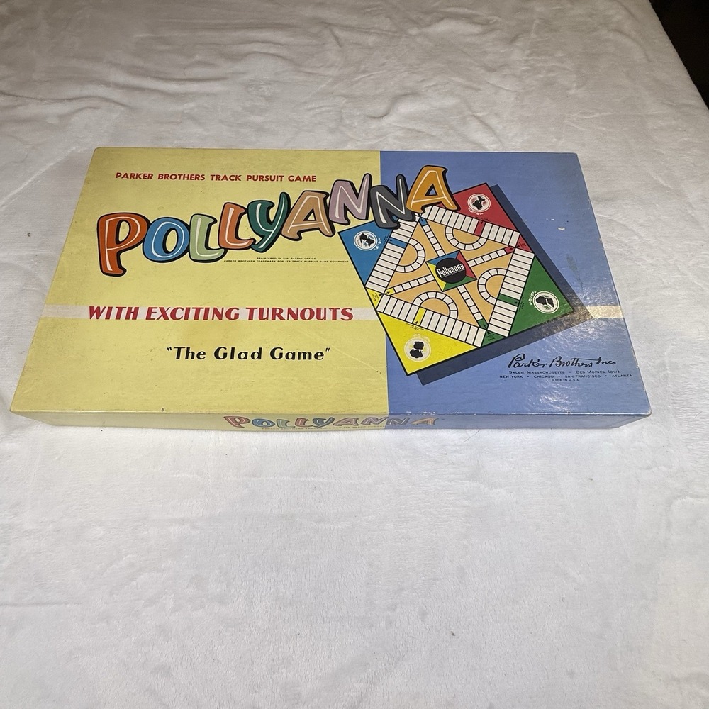 Vintage 1955 Pollyanna The Glad Game Parker Brothers Board Game Wood Pieces USA